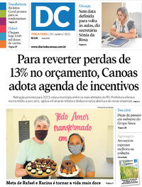 Capa do jornal Diário de Canoas 26/01/2021