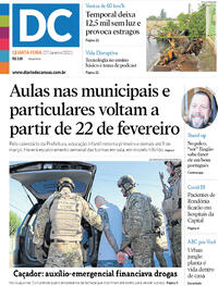 Capa do jornal Diário de Canoas 27/01/2021