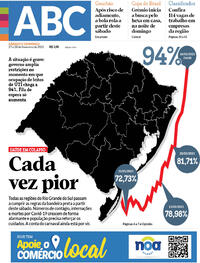 Capa do jornal Diário de Canoas 27/02/2021