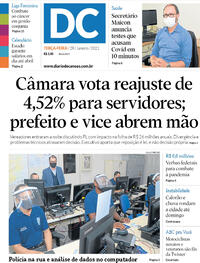 Capa do jornal Diário de Canoas 28/01/2021