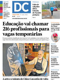 Capa do jornal Diário de Canoas 05/07/2022