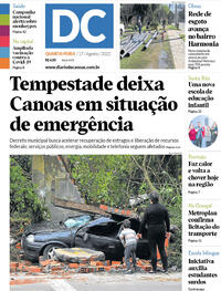 Capa do jornal Diário de Canoas 17/08/2022