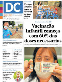 Capa do jornal Diário de Canoas 19/01/2022