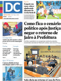 Capa do jornal Diário de Canoas 20/05/2022