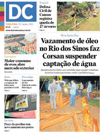 Capa do jornal Diário de Canoas 25/01/2022