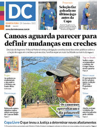 Capa do jornal Diário de Canoas 28/09/2022