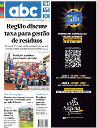 Capa do jornal Diário de Canoas 08/12/2023