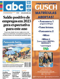 Capa do jornal Diário de Canoas 02/02/2024