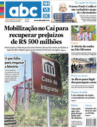 Capa do jornal Diário de Canoas 05/01/2024