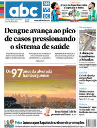 Capa do jornal Diário de Canoas 05/04/2024