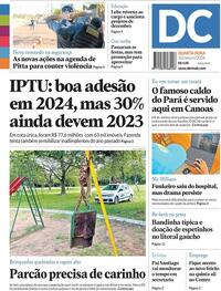 Capa do jornal Diário de Canoas 10/01/2024
