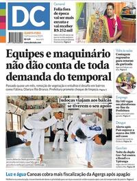 Capa do jornal Diário de Canoas 14/02/2024