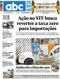 Capa do jornal Diário de Canoas 19/01/2024