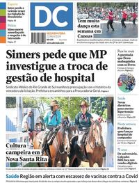 Capa do jornal Diário de Canoas 22/04/2024
