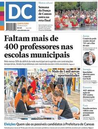 Capa do jornal Diário de Canoas 25/04/2024