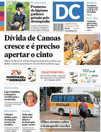 Capa do jornal Diário de Canoas 28/02/2024