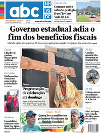 Capa do jornal Diário de Canoas 29/03/2024