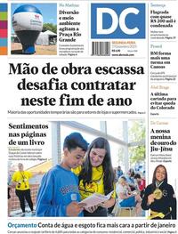 Capa do jornal Diário de Canoas 01/12/2025