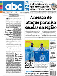 Capa do jornal Diário de Canoas 08/08/2025