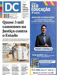 Capa do jornal Diário de Canoas 11/08/2025