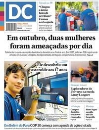 Capa do jornal Diário de Canoas 11/11/2025