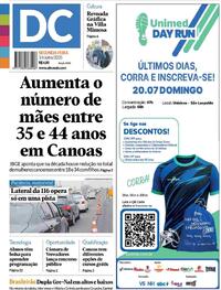 Capa do jornal Diário de Canoas 14/07/2025