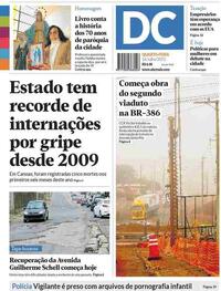 Capa do jornal Diário de Canoas 16/07/2025