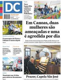 Capa do jornal Diário de Canoas 18/08/2025