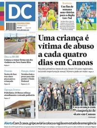 Capa do jornal Diário de Canoas 19/05/2025