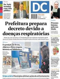 Capa do jornal Diário de Canoas 20/05/2025