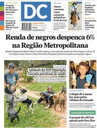 Capa do jornal Diário de Canoas 20/11/2025
