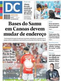 Capa do jornal Diário de Canoas 21/08/2025