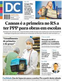 Capa do jornal Diário de Canoas 22/10/2025