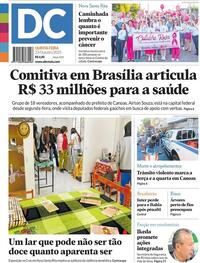 Capa do jornal Diário de Canoas 23/10/2025