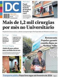 Capa do jornal Diário de Canoas 23/12/2025