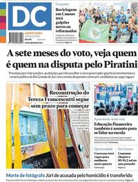 Capa do jornal Diário de Canoas 04/03/2026