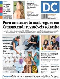 Capa do jornal Diário de Canoas 12/01/2026