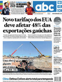 Capa do jornal Diário de Canoas 17/07/2026