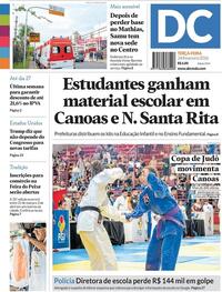 Capa do jornal Diário de Canoas 24/02/2026