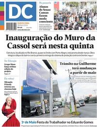 Capa do jornal Diário de Canoas 30/04/2026