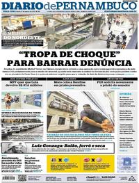 Capa do jornal Diario de Pernambuco 01/08/2017