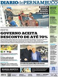 Capa do jornal Diario de Pernambuco 01/09/2017