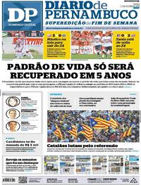 Capa do jornal Diario de Pernambuco 01/10/2017