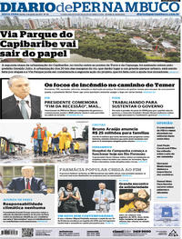 Capa do jornal Diario de Pernambuco 02/06/2017