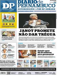 Capa do jornal Diario de Pernambuco 02/07/2017