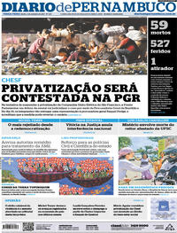 Capa do jornal Diario de Pernambuco 03/10/2017