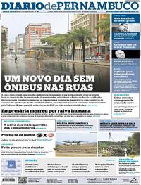 Capa do jornal Diario de Pernambuco 04/07/2017