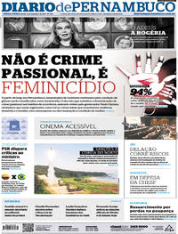 Capa do jornal Diario de Pernambuco 05/09/2017