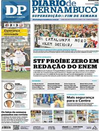 Capa do jornal Diario de Pernambuco 05/11/2017
