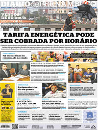 Capa do jornal Diario de Pernambuco 06/07/2017